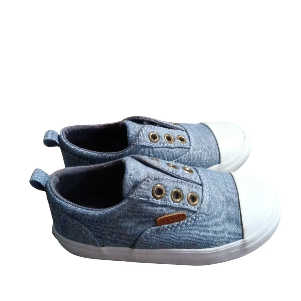 Old Navy Gray Toddler Slip-On Shoes with Rubber Toe Cap New Without Tags